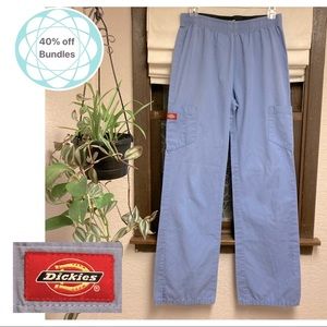 👛 Dickies scrub pants, women’s small tall, sky blue, straight leg